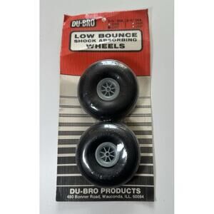 Du-Bro 3 1/4"  Low Bounce Shock Absorbing Wheels Sealed